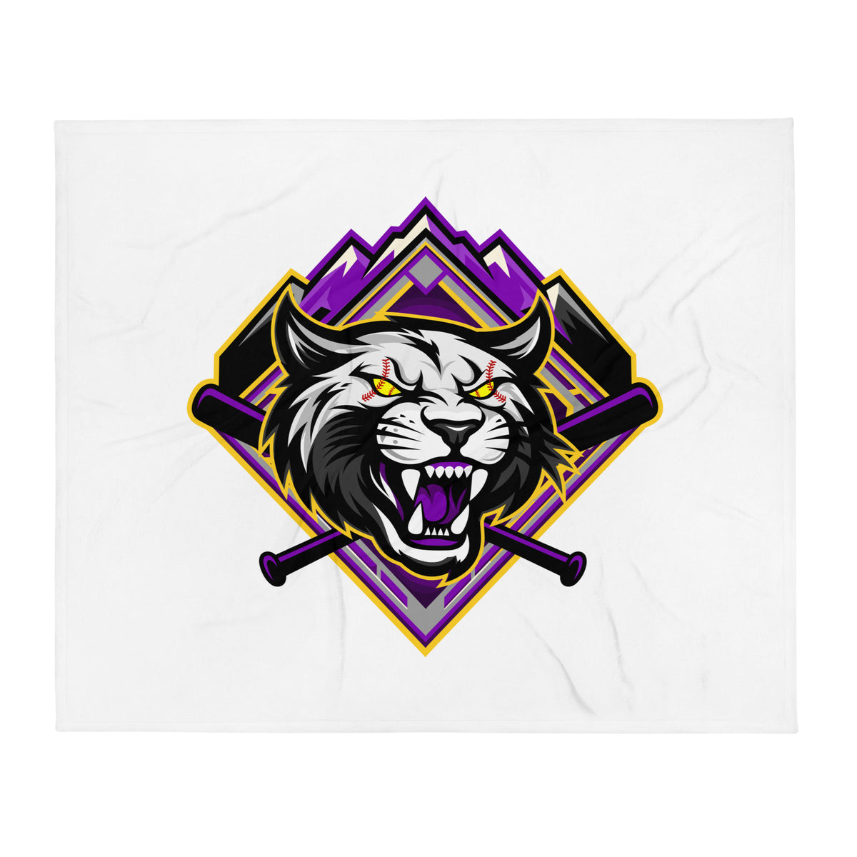 Throw Blanket | Wildcats Softball | Crest Logo