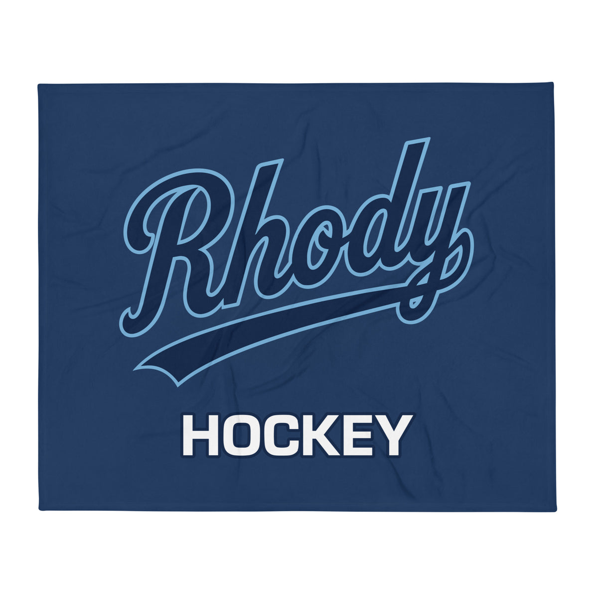Throw Blanket | URI Men’s Hockey | Athletics Logo
