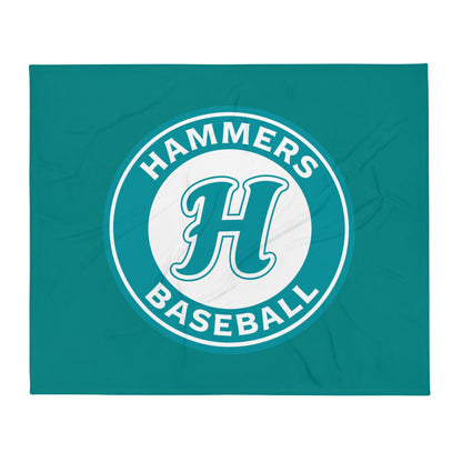 Throw Blanket | Hammers Baseball (10U) | Badge Logo