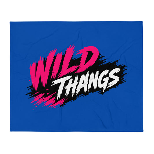 Throw Blanket | Wild Thangs | Crest Logo