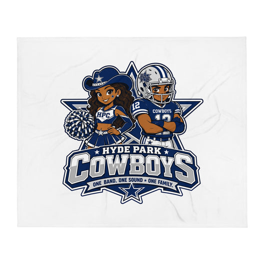 Throw Blanket | Hyde Park Cowboys | Vanguard Logo