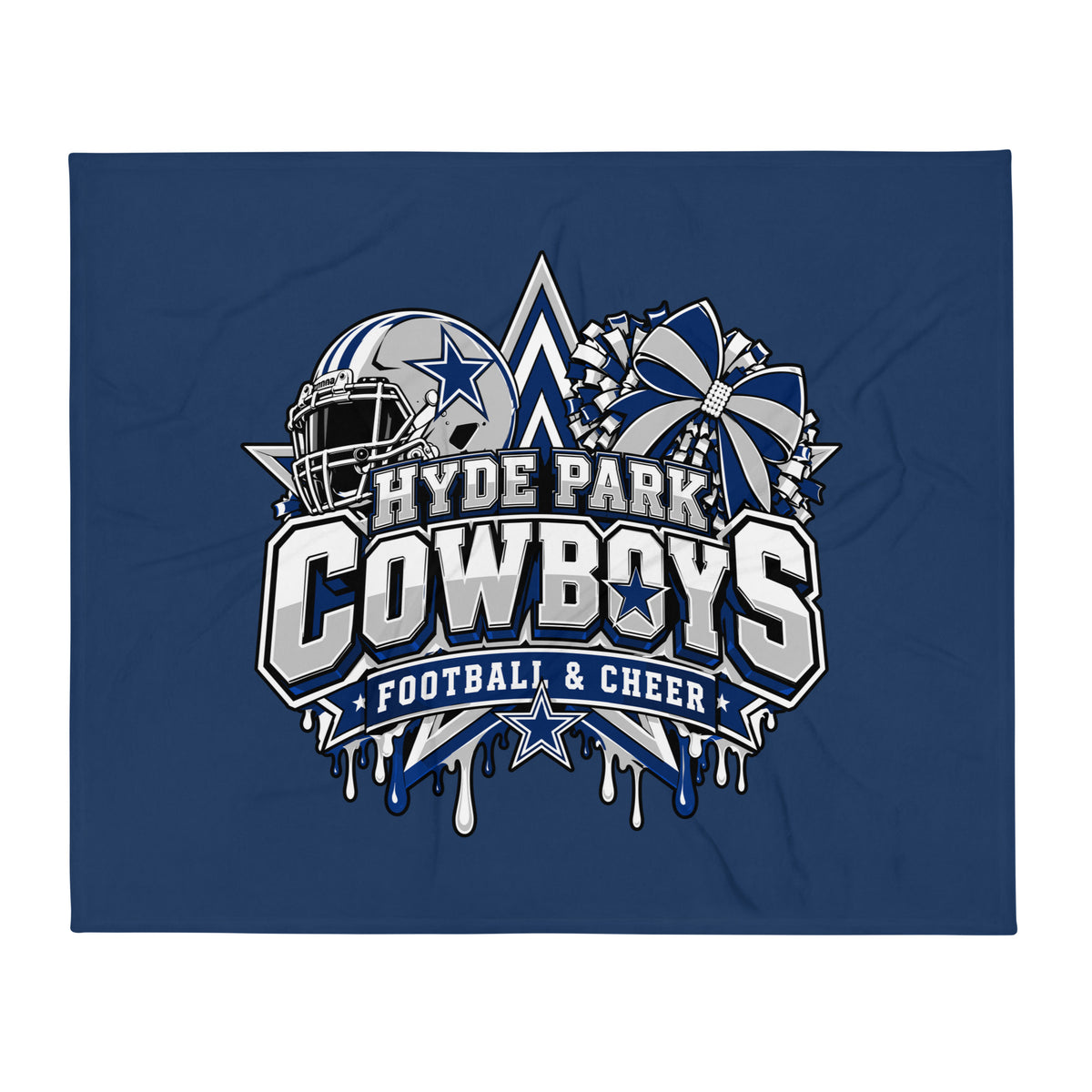 Throw Blanket | Hyde Park Cowboys | Crest Logo