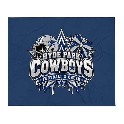 Throw Blanket | Hyde Park Cowboys | Crest Logo
