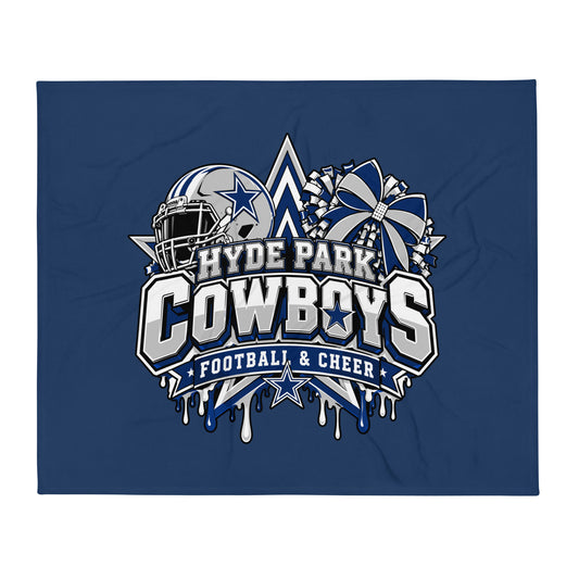 Throw Blanket | Hyde Park Cowboys | Crest Logo