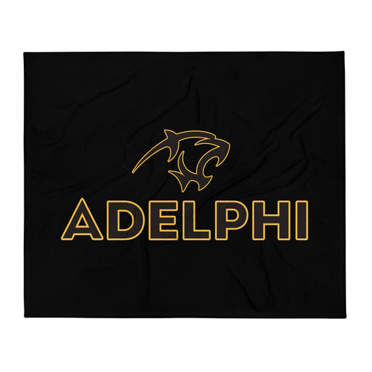 Throw Blanket | Adelphi Womens Soccer | Apex Panther Logo