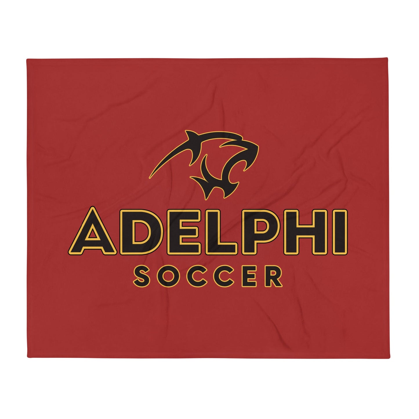Throw Blanket | Adelphi Womens Soccer | Vanguard Mark Logo