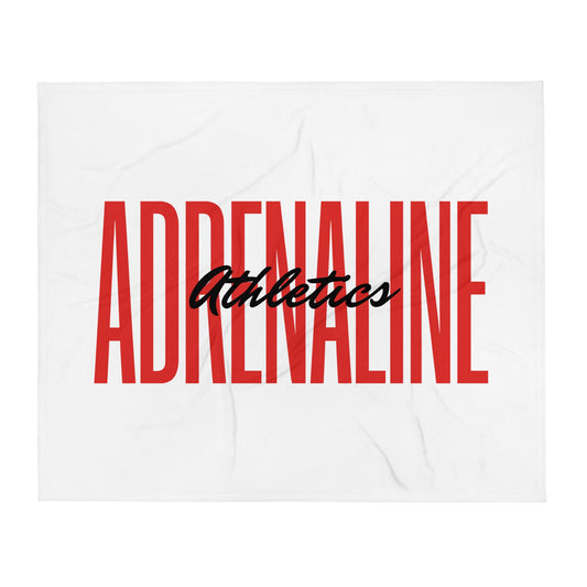 Throw Blanket | Adrenaline Athletics | Script Logo