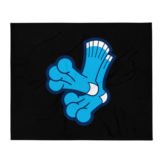 Throw Blanket | Aquasox Softball | Athletic Sock Logo