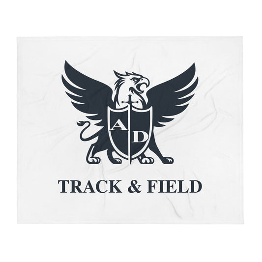 Throw Blanket | Arma Dei Academy Track and Field | Griffin Logo
