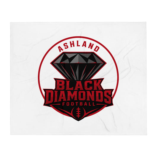 Throw Blanket | Ashland Black Diamonds | Badge Logo