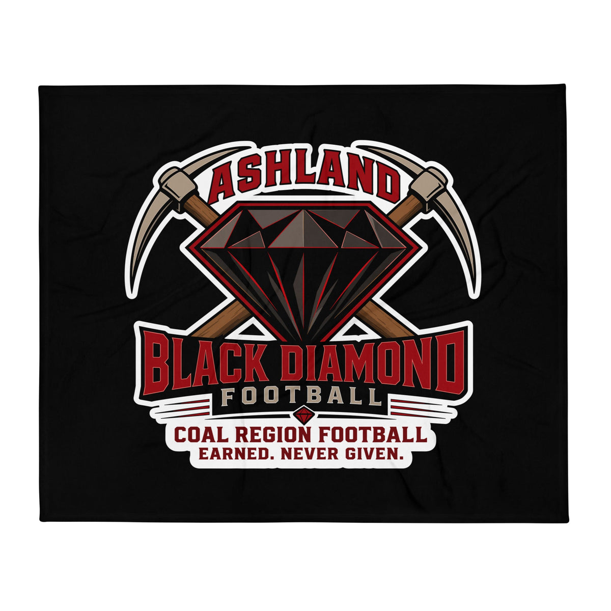 Throw Blanket | Ashland Black Diamonds | Vanguard Logo