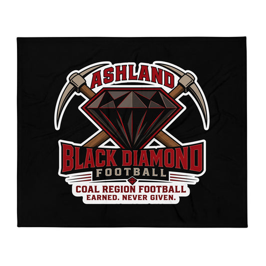 Throw Blanket | Ashland Black Diamonds | Vanguard Logo