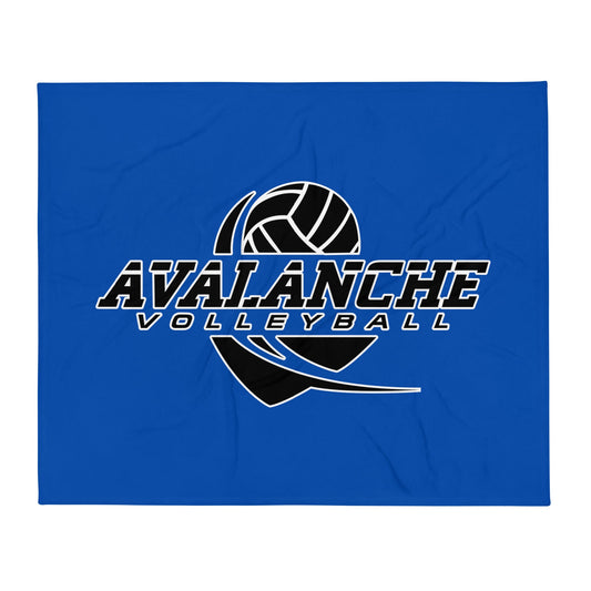Throw Blanket | Avalanche Volleyball Club | Crest Logo