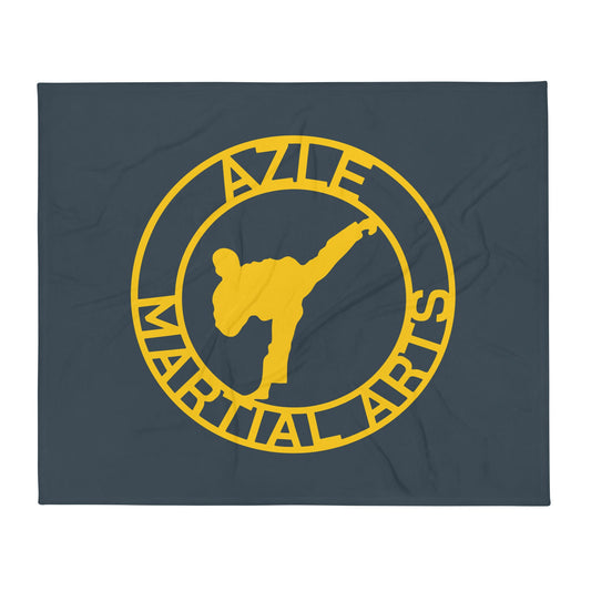 Throw Blanket | Azle Martial Arts | Dojo Roundel Logo