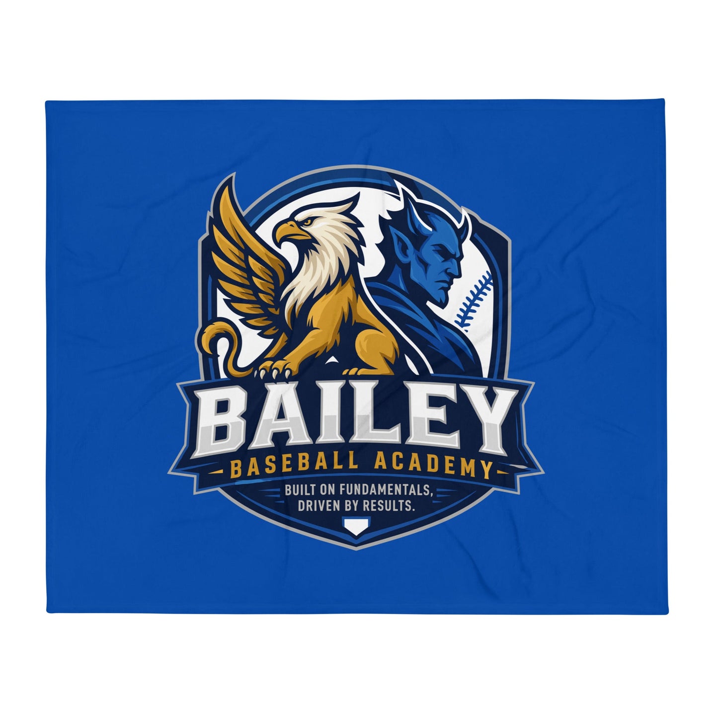 Throw Blanket | Bailey Baseball Academy | Shield Logo