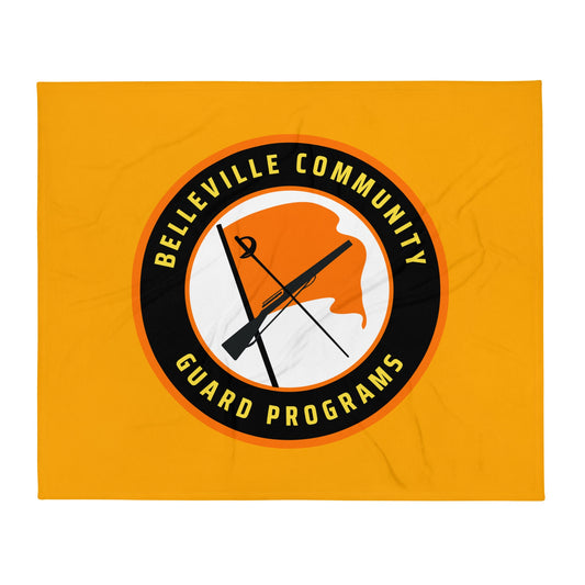 Throw Blanket | Belleville Community Guard Programs | Badge Logo