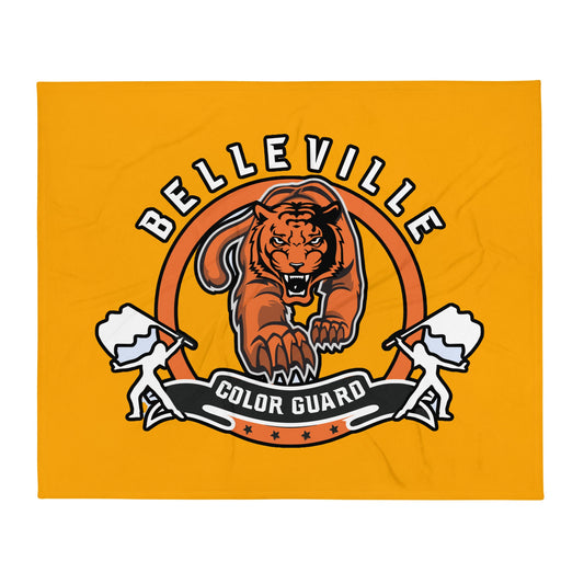 Throw Blanket | Belleville Community Guard Programs | Vanguard Logo