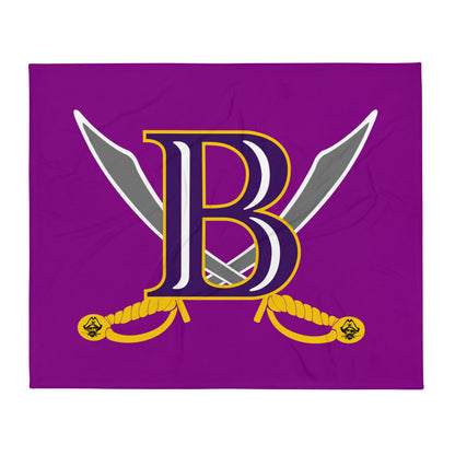 Throw Blanket | Belton Youth Football Pirates | Vanguard Logo