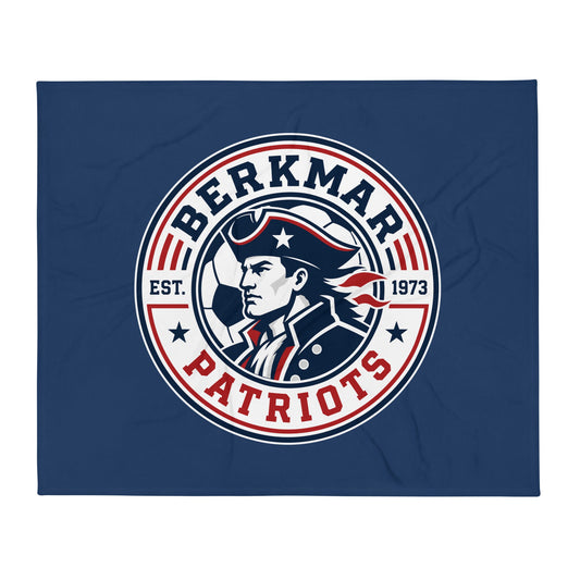 Throw Blanket | Berkmar High School Soccer | Badge Logo