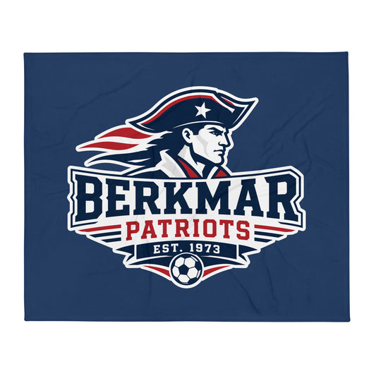 Throw Blanket | Berkmar High School Soccer | Vanguard Logo