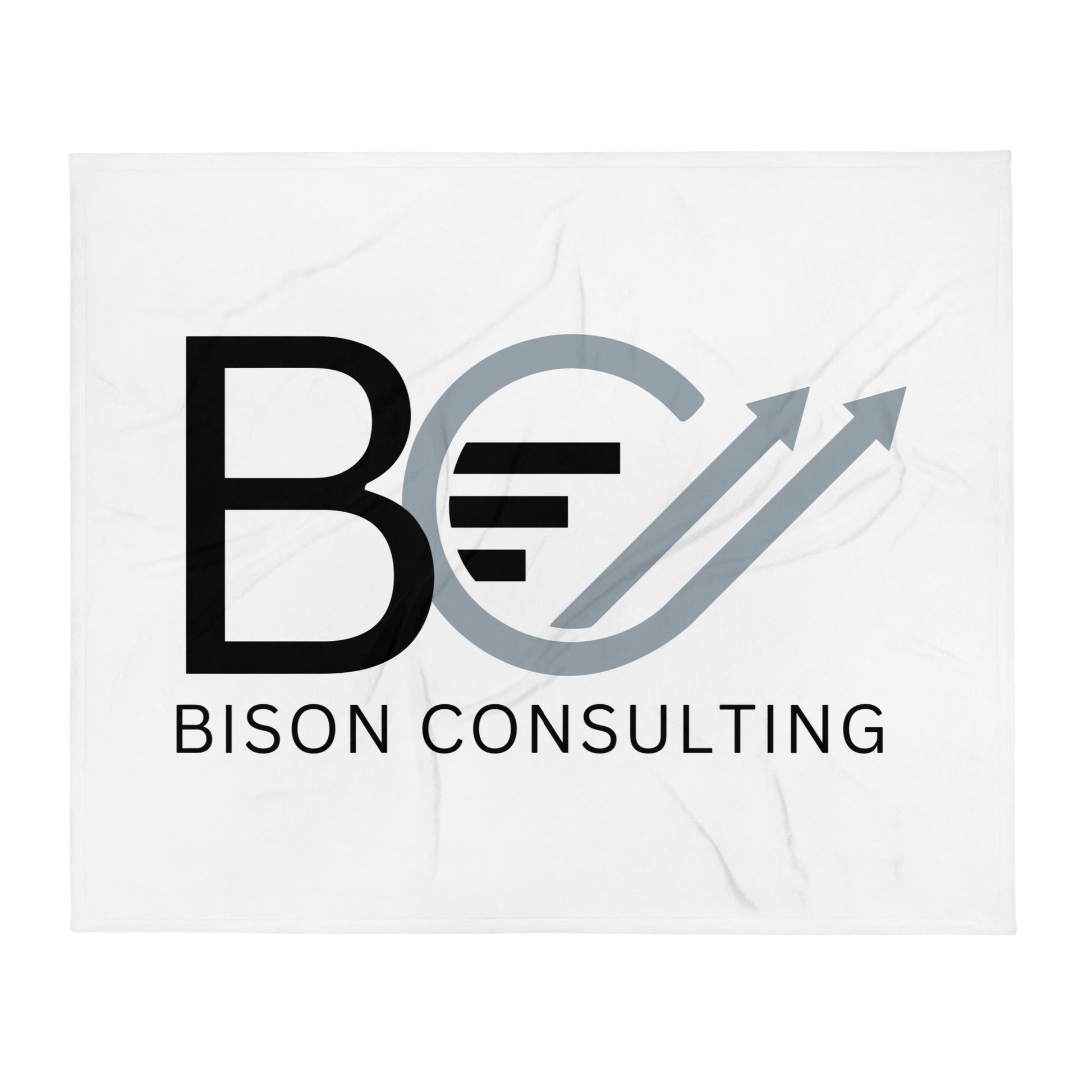 Throw Blanket | Bison Consulting | BC Crest Logo