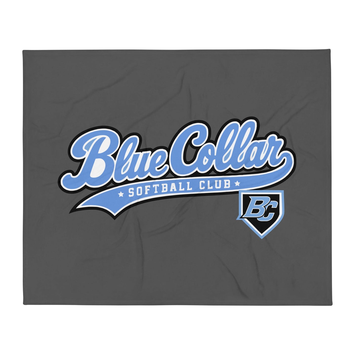 Throw Blanket | Blue Collar Softball 2034 | Ironclad Logo