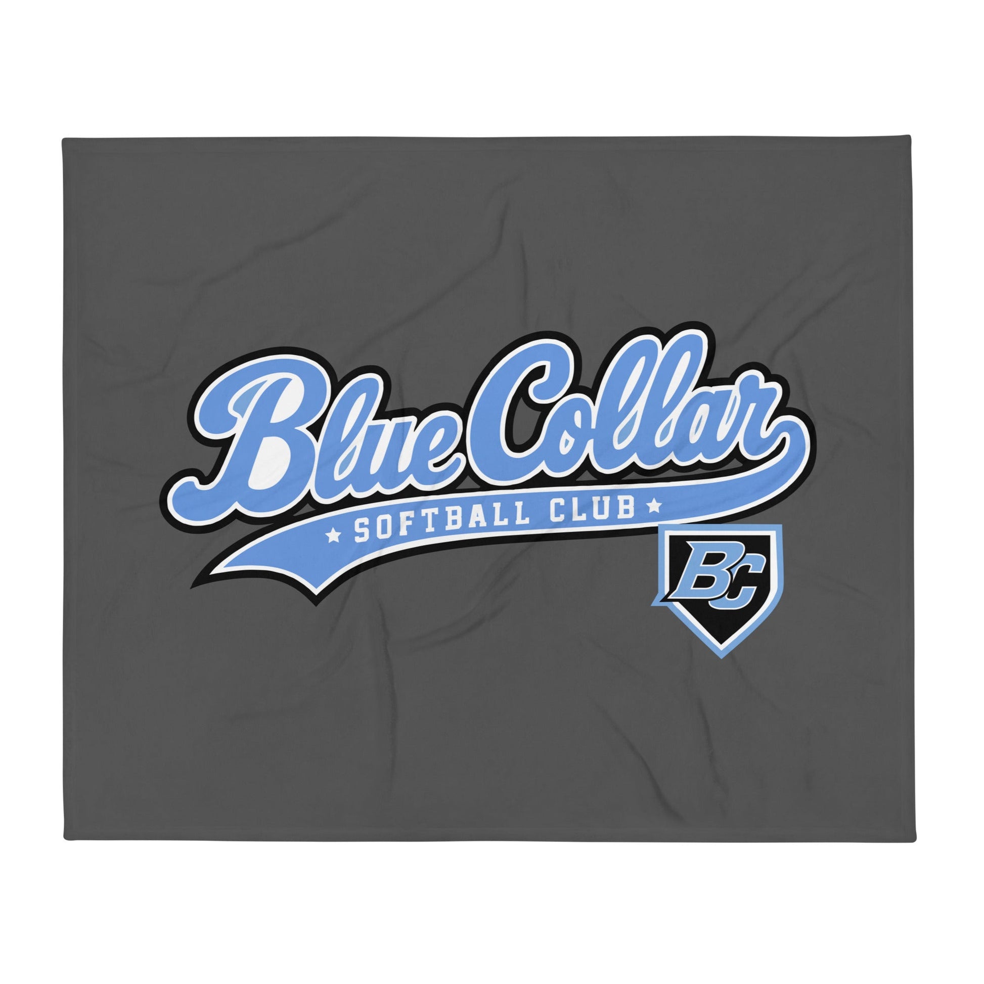 Throw Blanket | Blue Collar Softball 2034 | Ironclad Logo