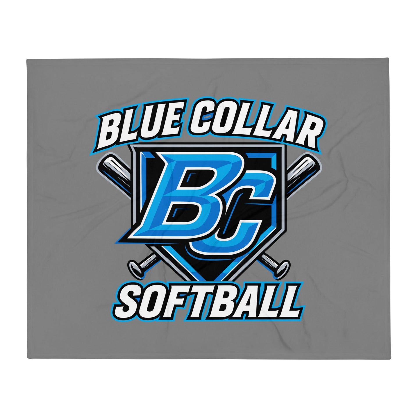 Throw Blanket | Blue Collar Softball 2034 | Shield Logo