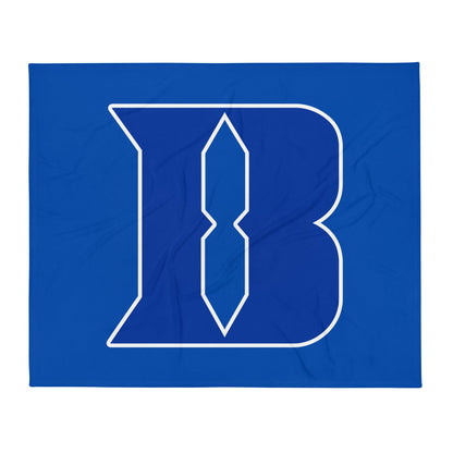 Throw Blanket | Blueblacks Football Club | B-Mark Logo