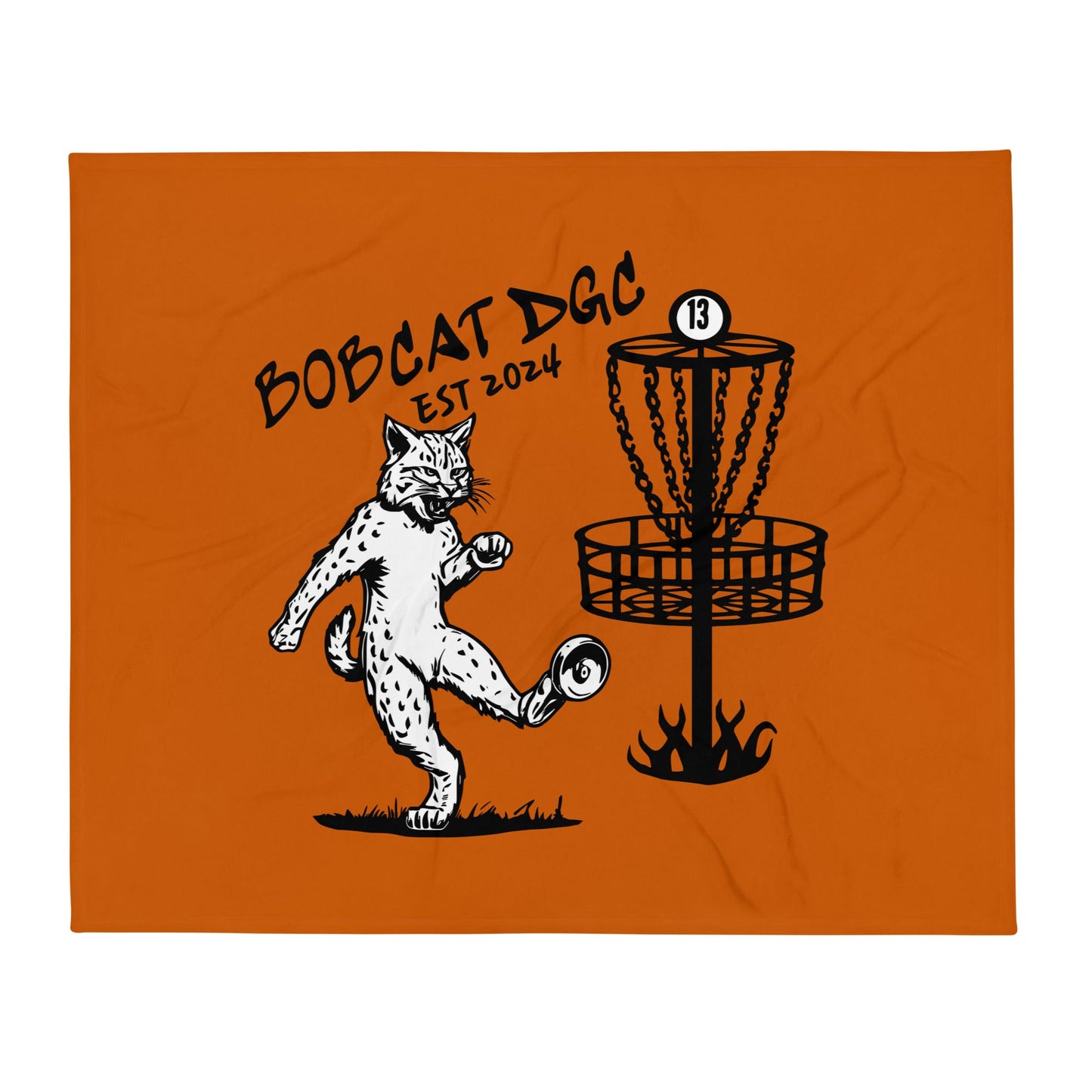 Throw Blanket | Bobcat DGC | Predator Disc Golf Logo