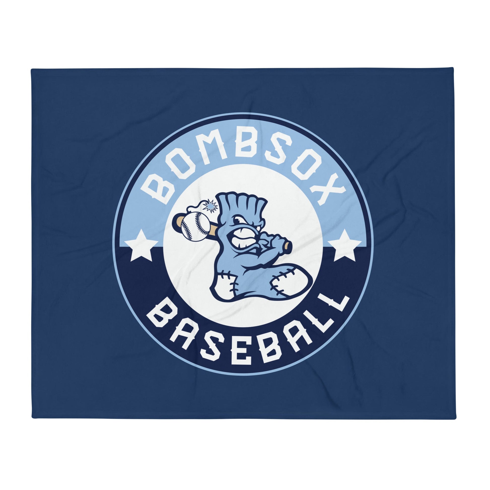 Throw Blanket | BombSox Baseball | Badge Logo