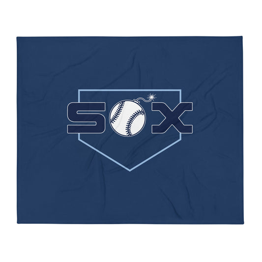 Throw Blanket | BombSox Baseball | Crest Logo