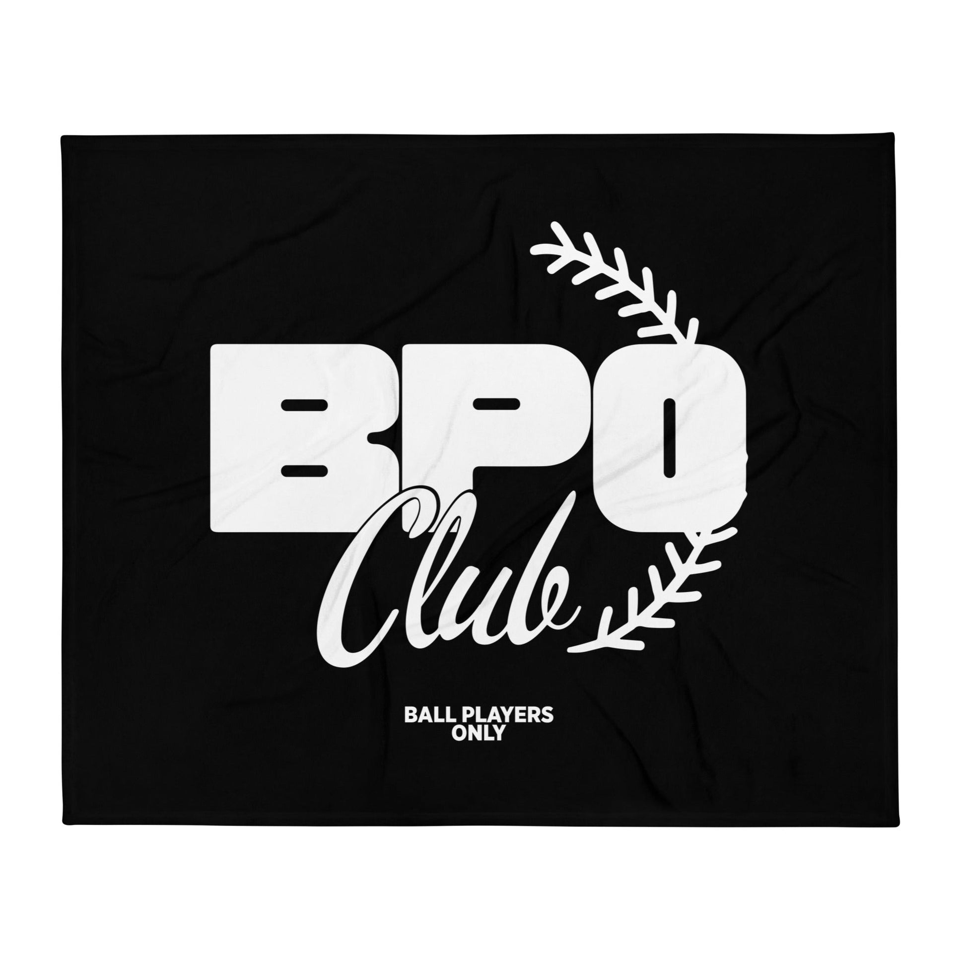 Throw Blanket | BPO Club | White Logo