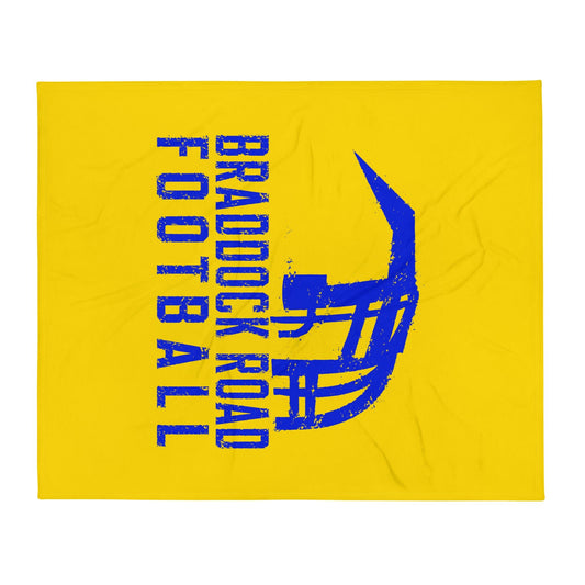 Throw Blanket | Braddock Road Football | Sideline Vertical Logo