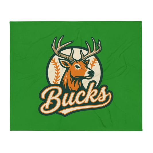 Throw Blanket | Brandon Bucks | Vanguard Athletics Logo