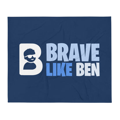 Throw Blanket | Brave Like Ben | Valor Logo