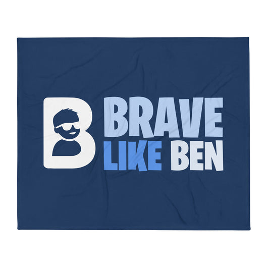 Throw Blanket | Brave Like Ben | Valor Logo