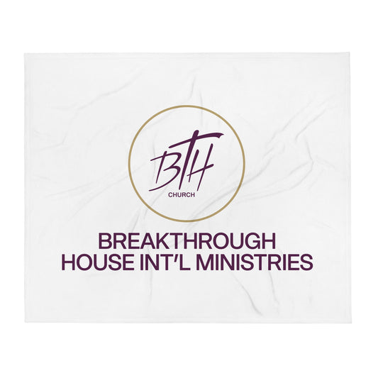 Throw Blanket | Breakthrough House International Ministries | Crest Logo