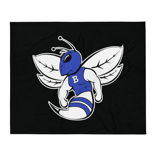 Throw Blanket | Bryant High School Track Booster | Hornet Logo