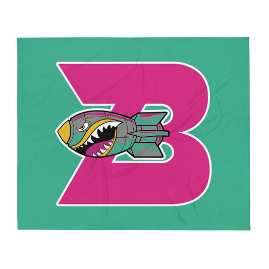 Throw Blanket | Buffalo Bomb Squad | Pink B