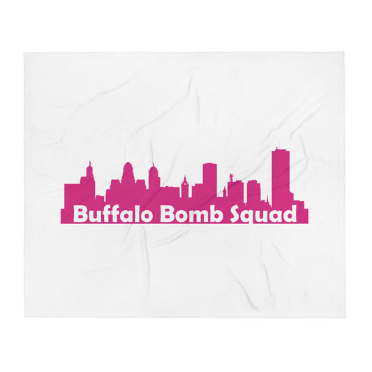 Throw Blanket | Buffalo Bomb Squad | Skyline Logo