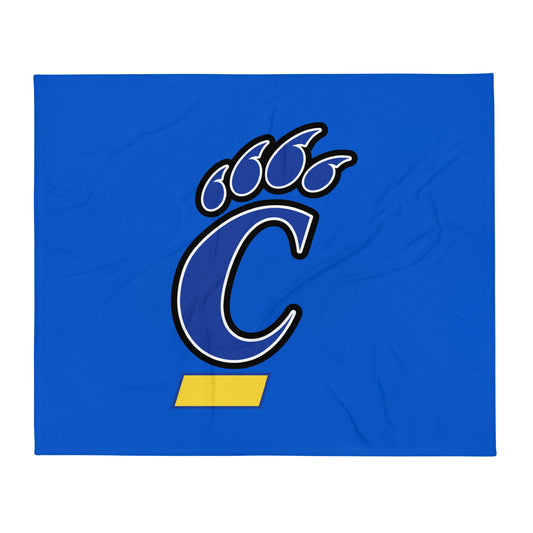 Throw Blanket | Campbellsport Cougars | Crest Logo