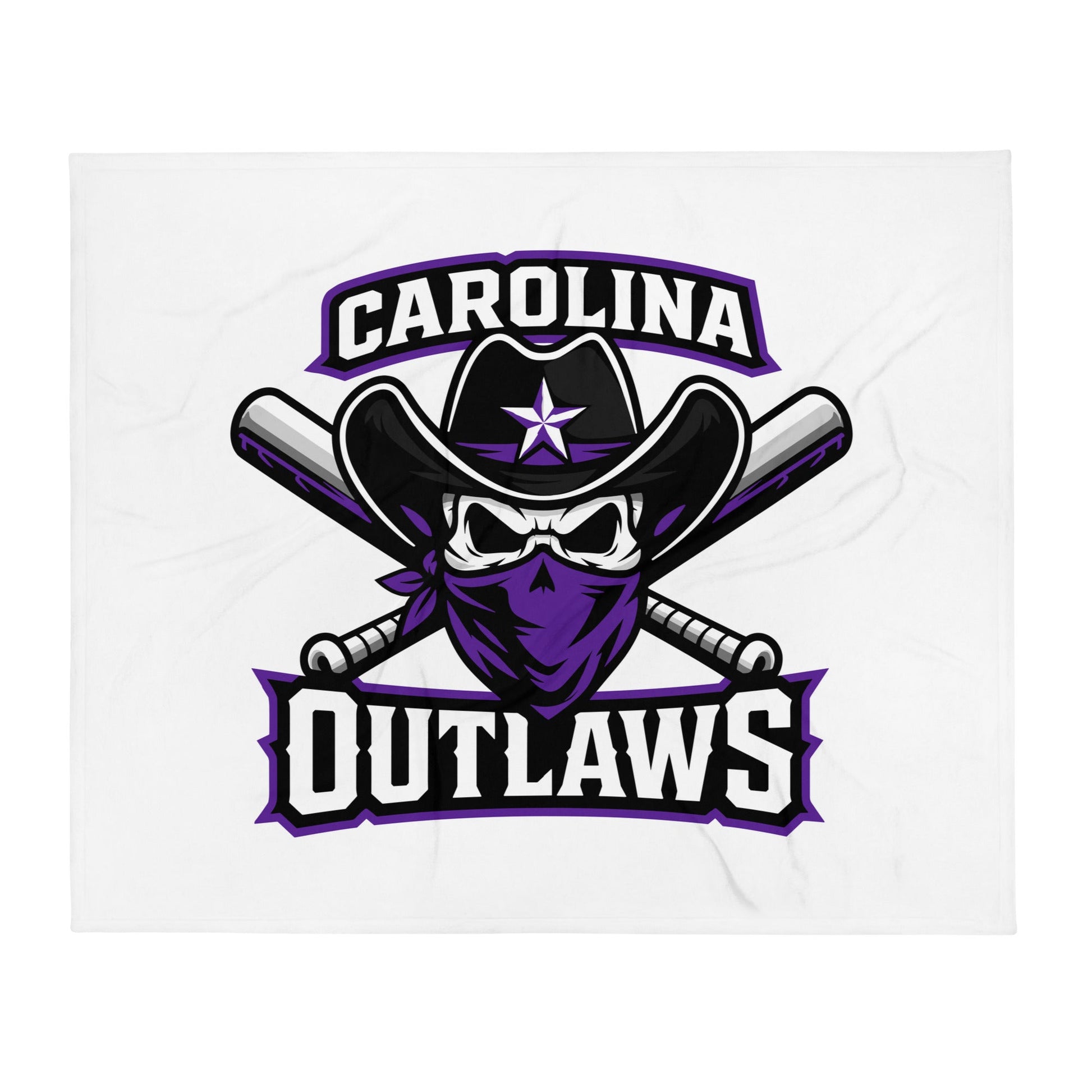 Throw Blanket | Carolina Outlaws Baseball | Crest Logo