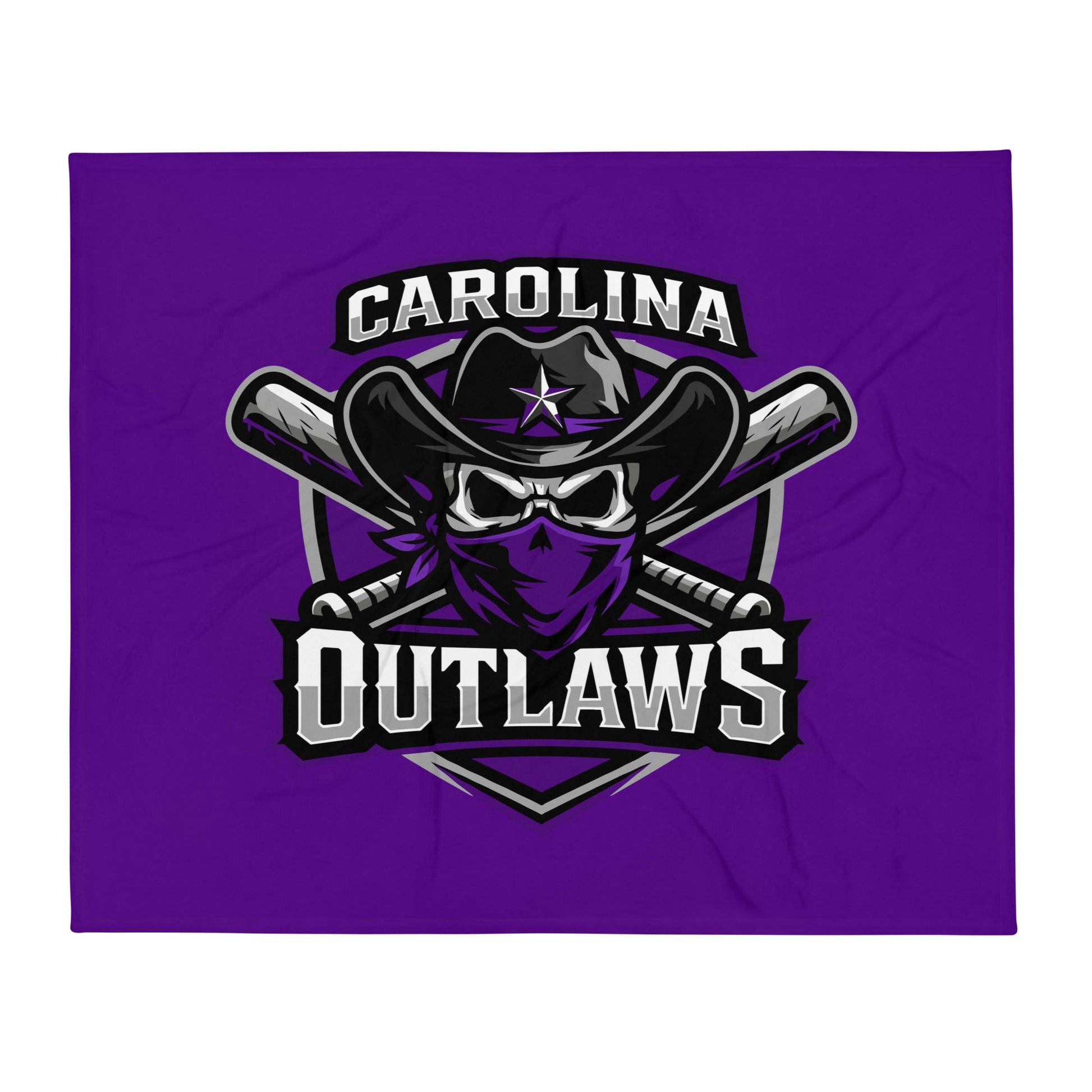 Throw Blanket | Carolina Outlaws Baseball | Shield Logo