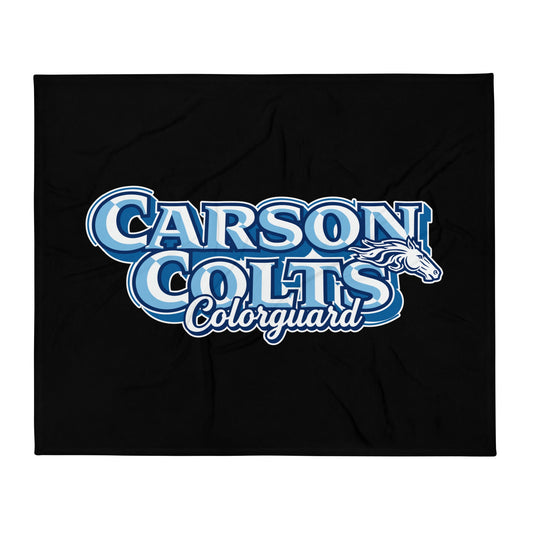 Throw Blanket | Carson Colorguard | Colts Logo