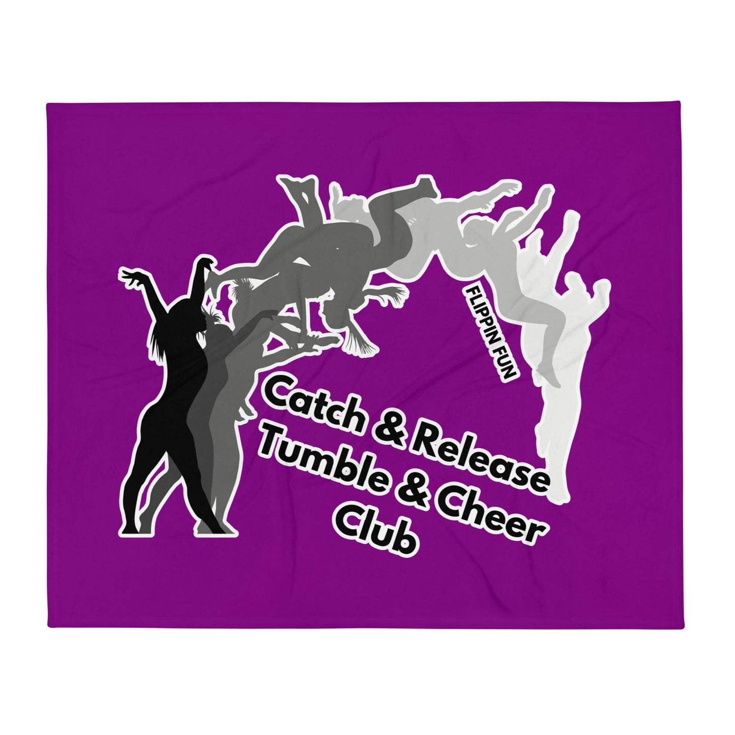 Throw Blanket | Catch & Release Tumble & Cheer Club | Tumble Logo
