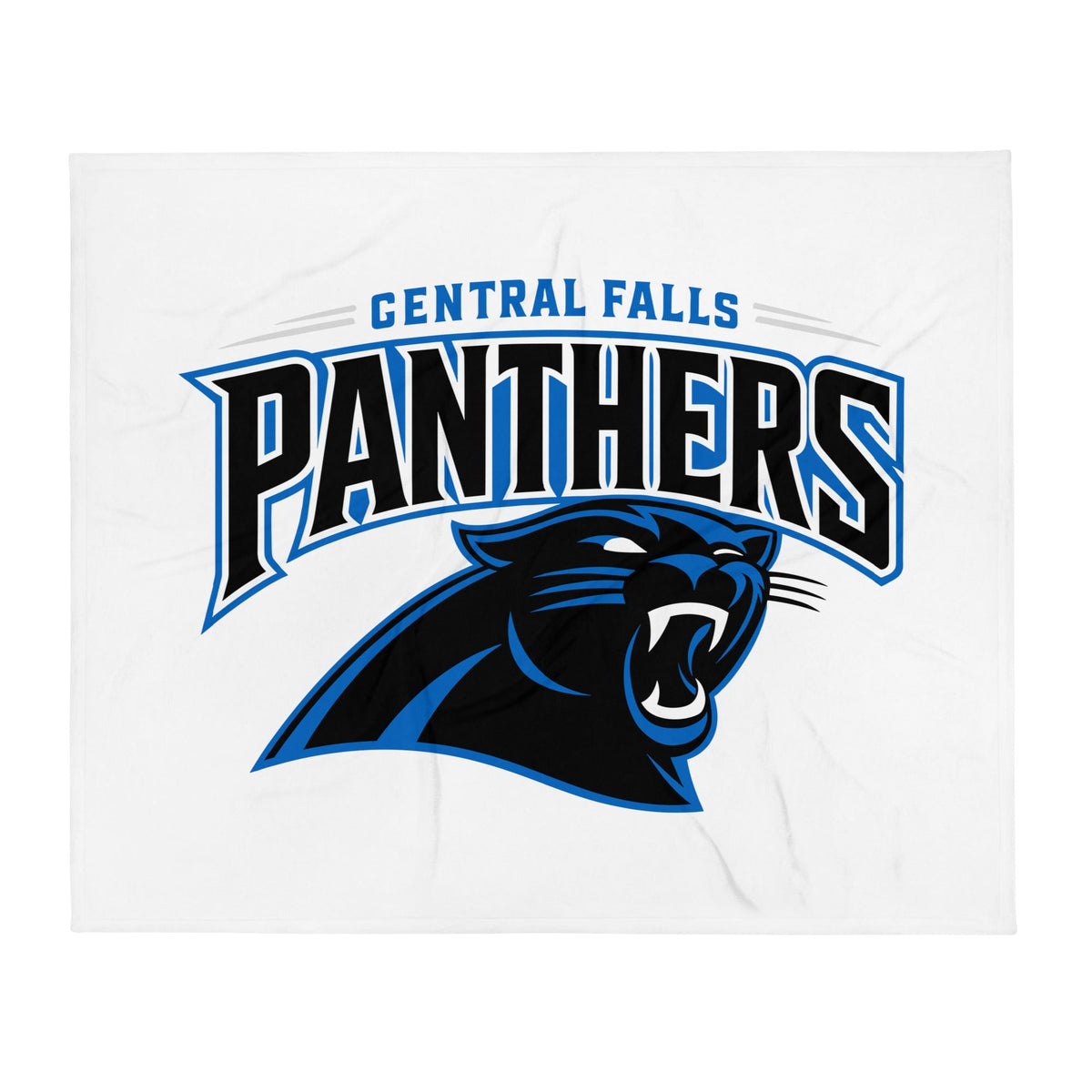 Throw Blanket | Central Falls Panthers | Emblem Logo