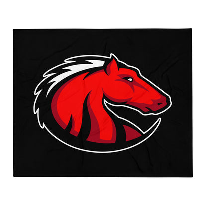 Throw Blanket | Central Maine Community College Woman’s Soccer | Crest Logo