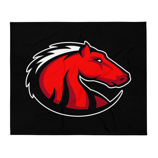Throw Blanket | Central Maine Community College Woman’s Soccer | Crest Logo