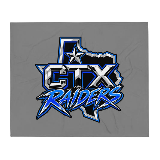 Throw Blanket | Central Texas Raiders | Crest Logo